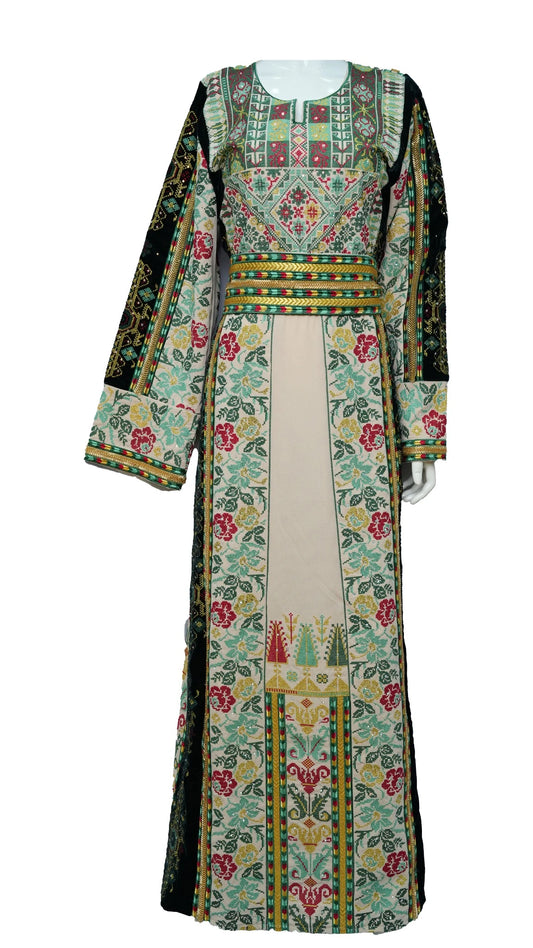 Floral Embroidered Thobe